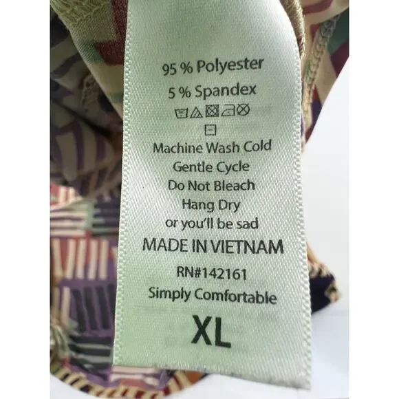 Lularoe Maxi Skirt Womens Extra Large Black Brown Stretchy Comfy Autumn Fall - Picture 5 of 6